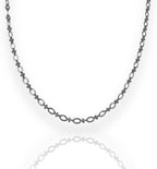 River Multi Charm Necklace Silver