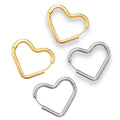 Romance Hoops Heart Earrings