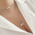 Satellite Silver Charm Necklace Silver
