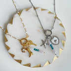 Petite Crystal Flower Charm