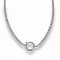 Silver Charm Necklace with clasp