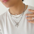Silver Charm Necklace with clasp