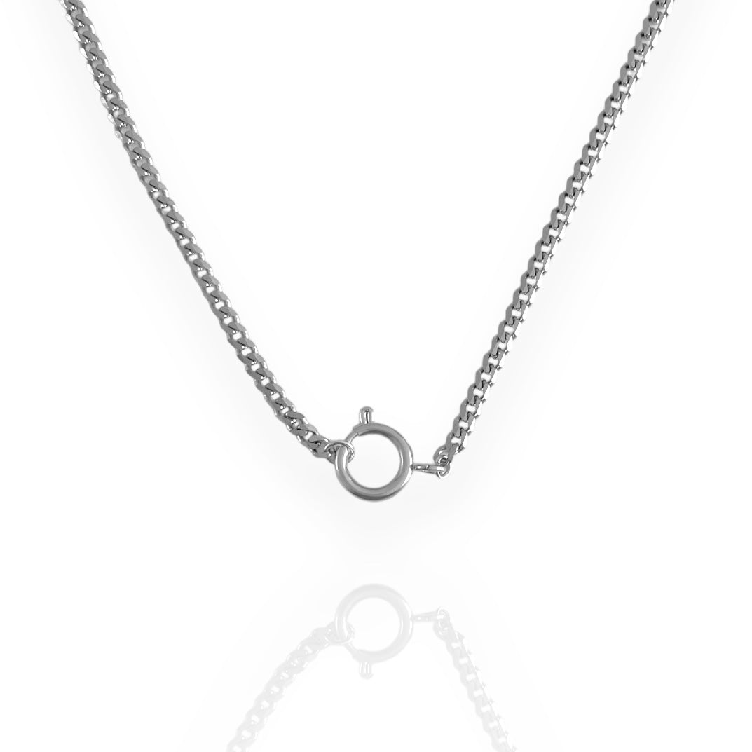 Silver Charm Necklace with clasp