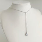 Silver Lariat Necklace