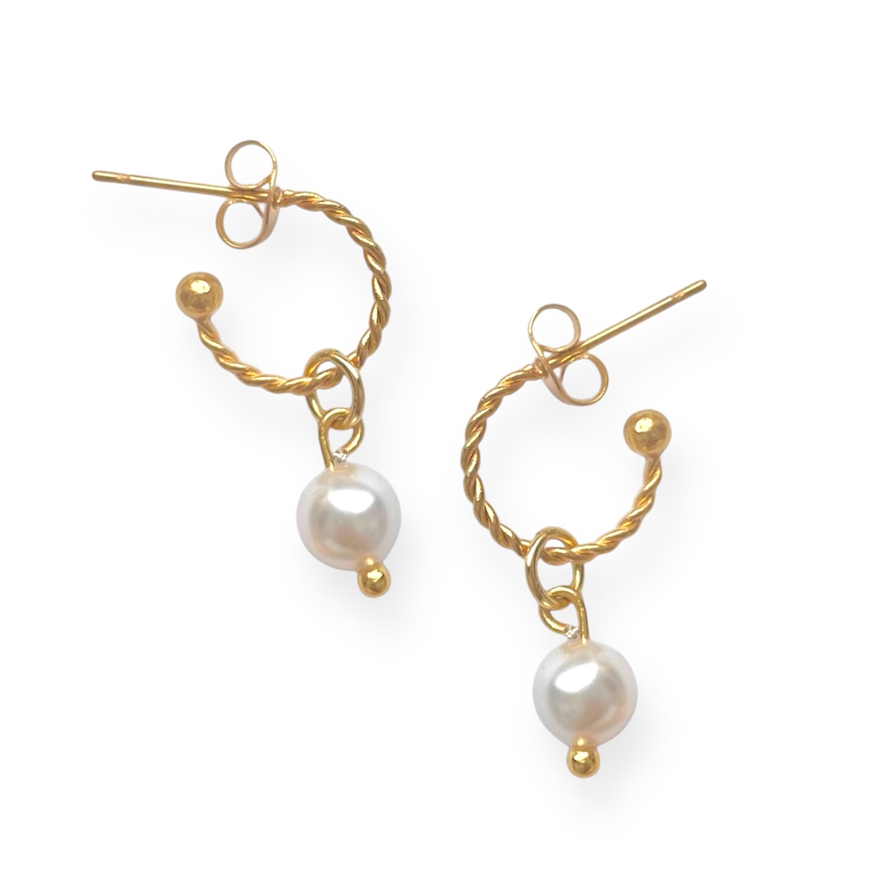 Tidal Twist Hoop Earrings Gold