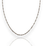 Twirl Multi Charm Necklace Silver