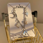 Twirl Multi Charm Necklace Silver