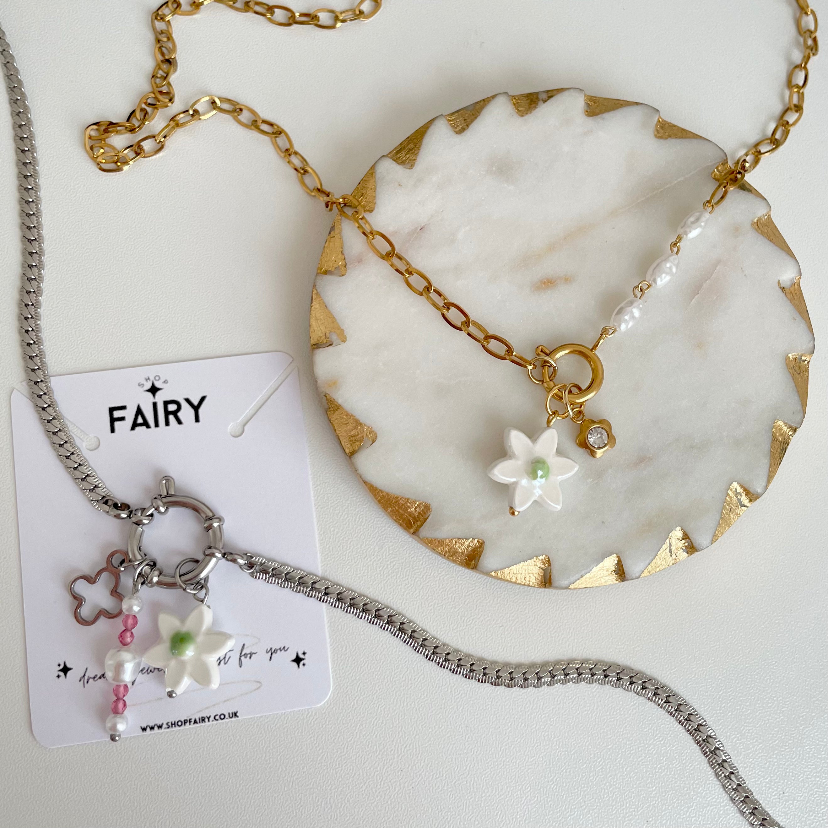 Ceramic Flower Charm