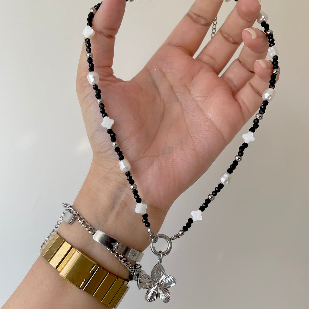 charm necklace with beads shopfairy