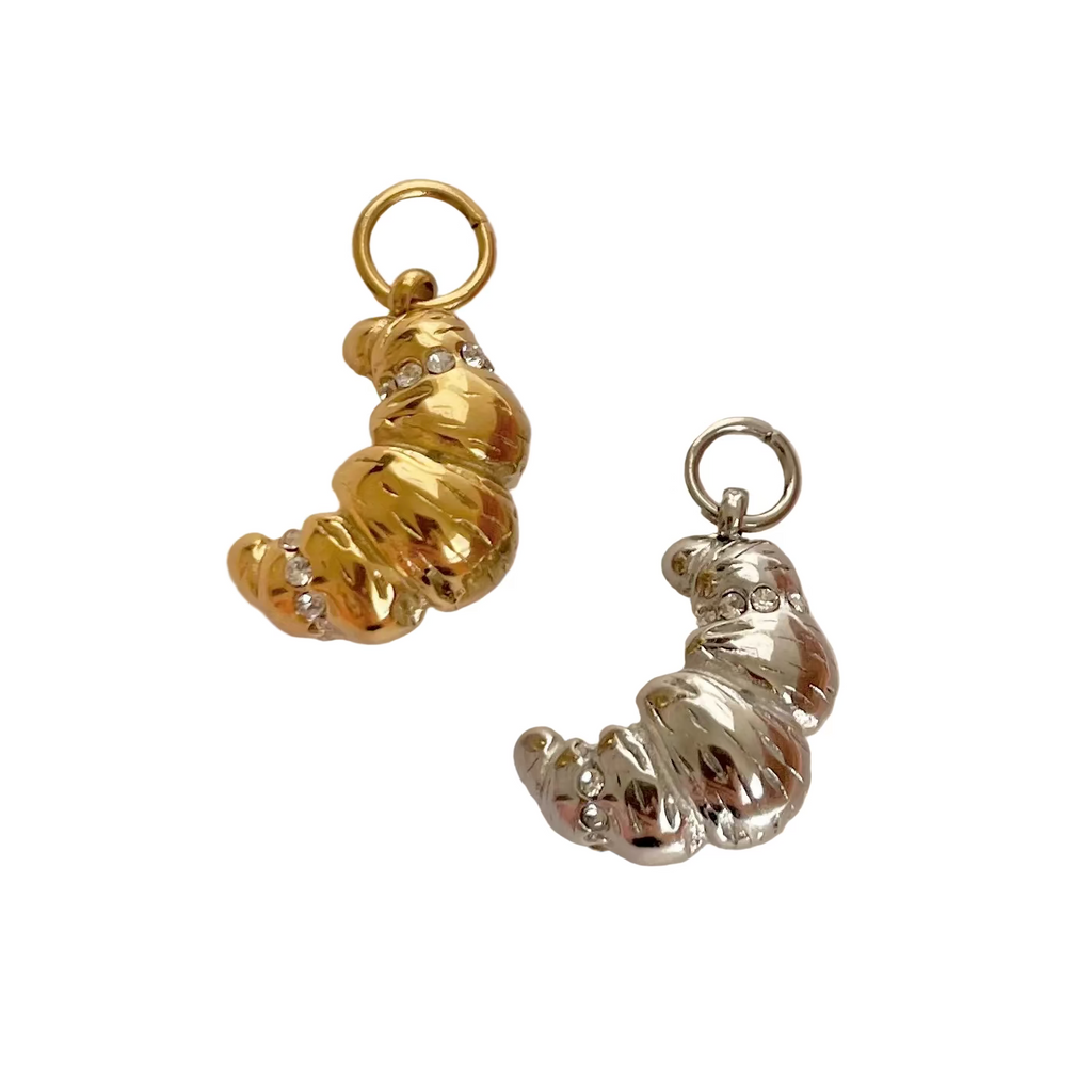 Crystal Croissant Charm