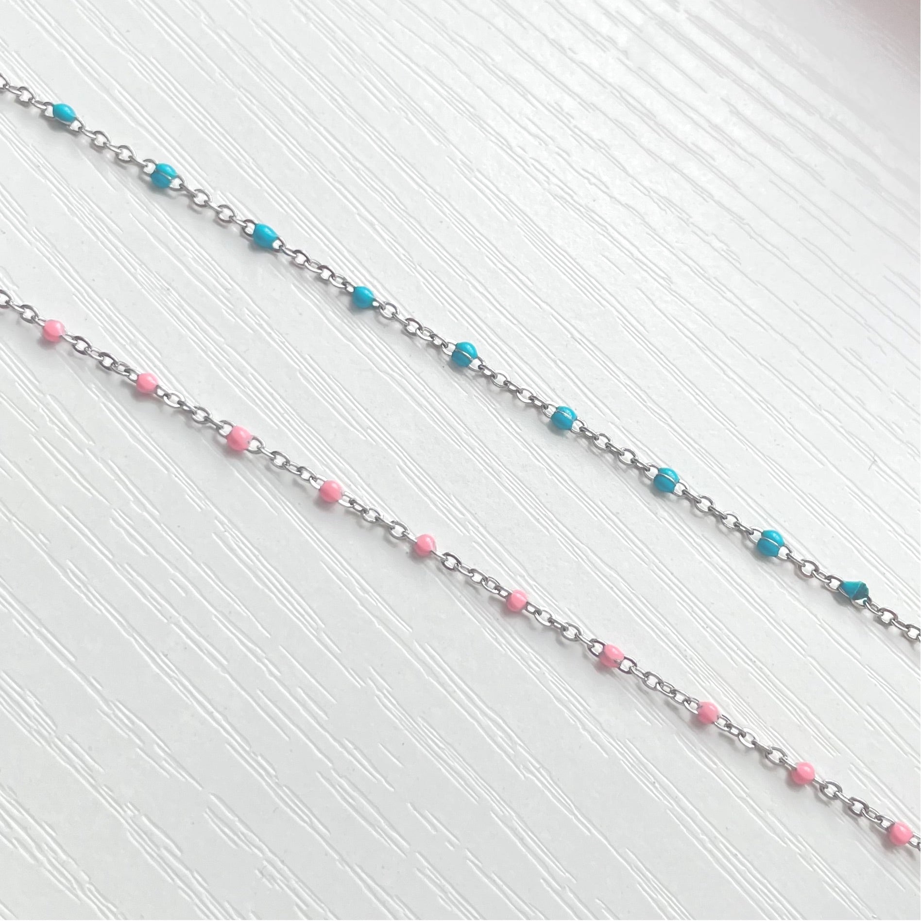 enamel colourful anklets