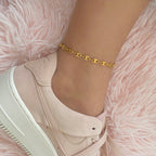 gold anklet cute and dainty
