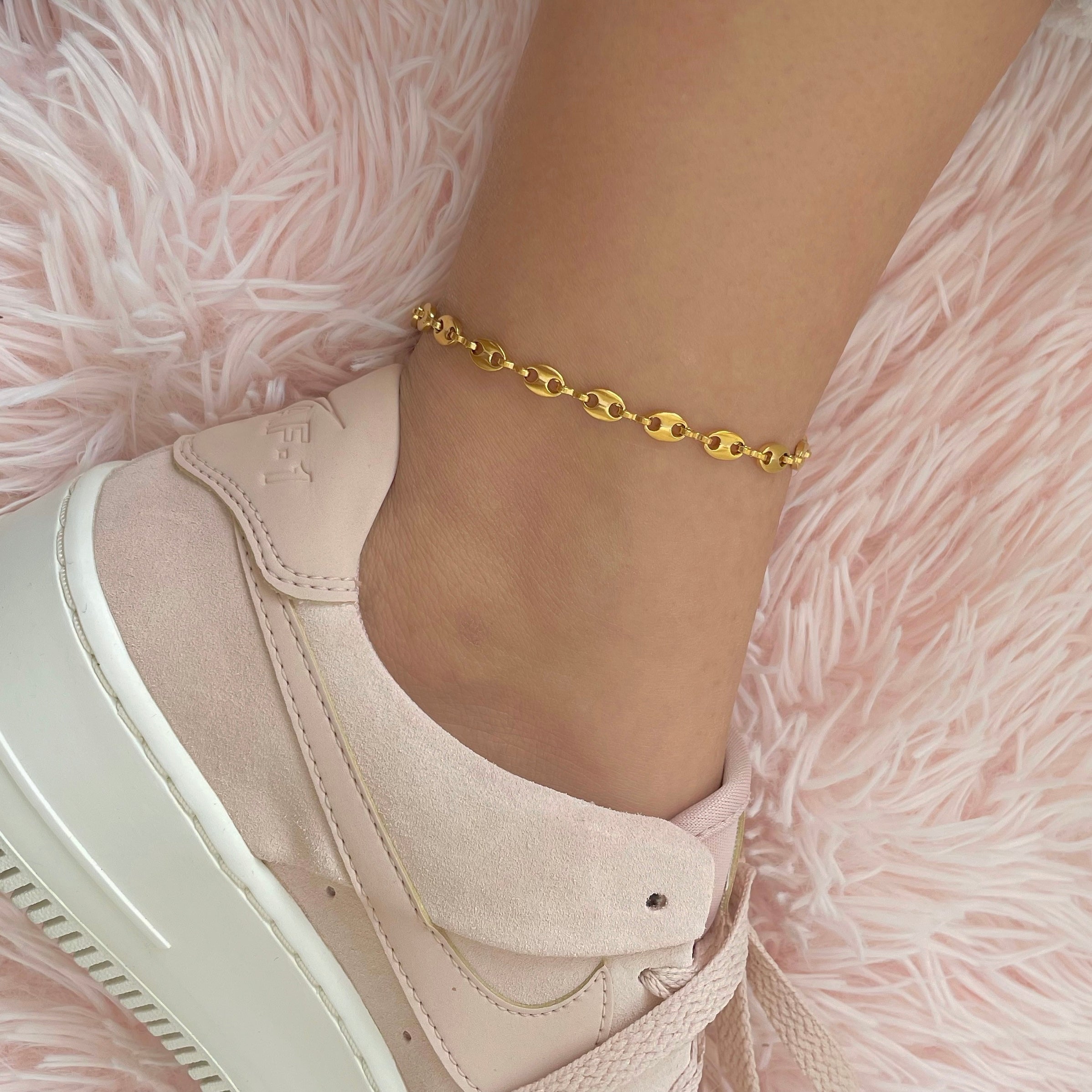 gold anklet cute and dainty