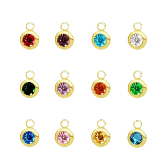 gold birthstone charm