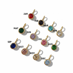 Schmuckstein Charm mit Geburtsstein Gold