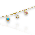 gold birthstone necklace