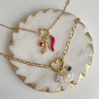 Dainty Satellite Charm Bracelet Gold