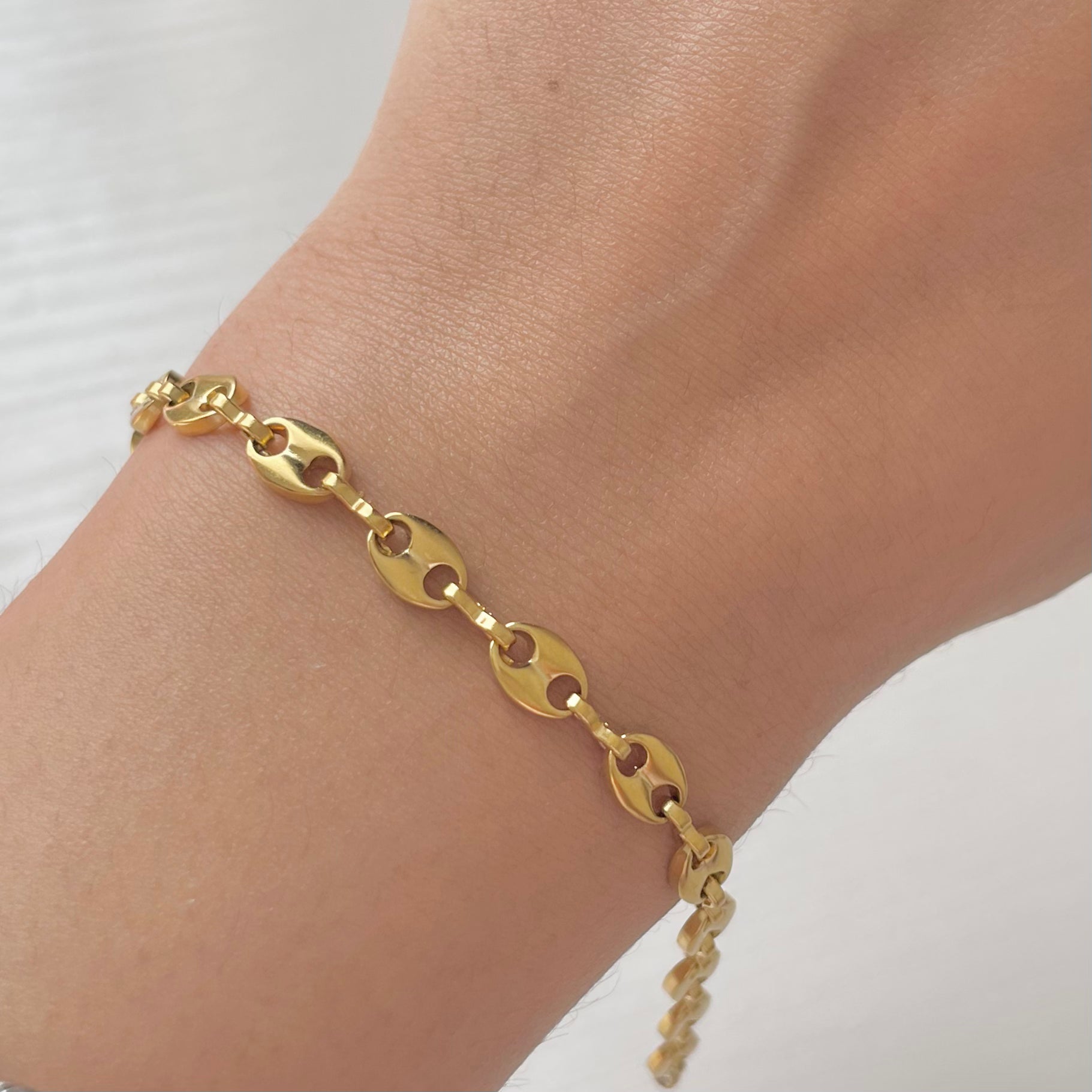 gold coffee bean necklace waterproof