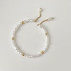 gold pearl cuff bracelet