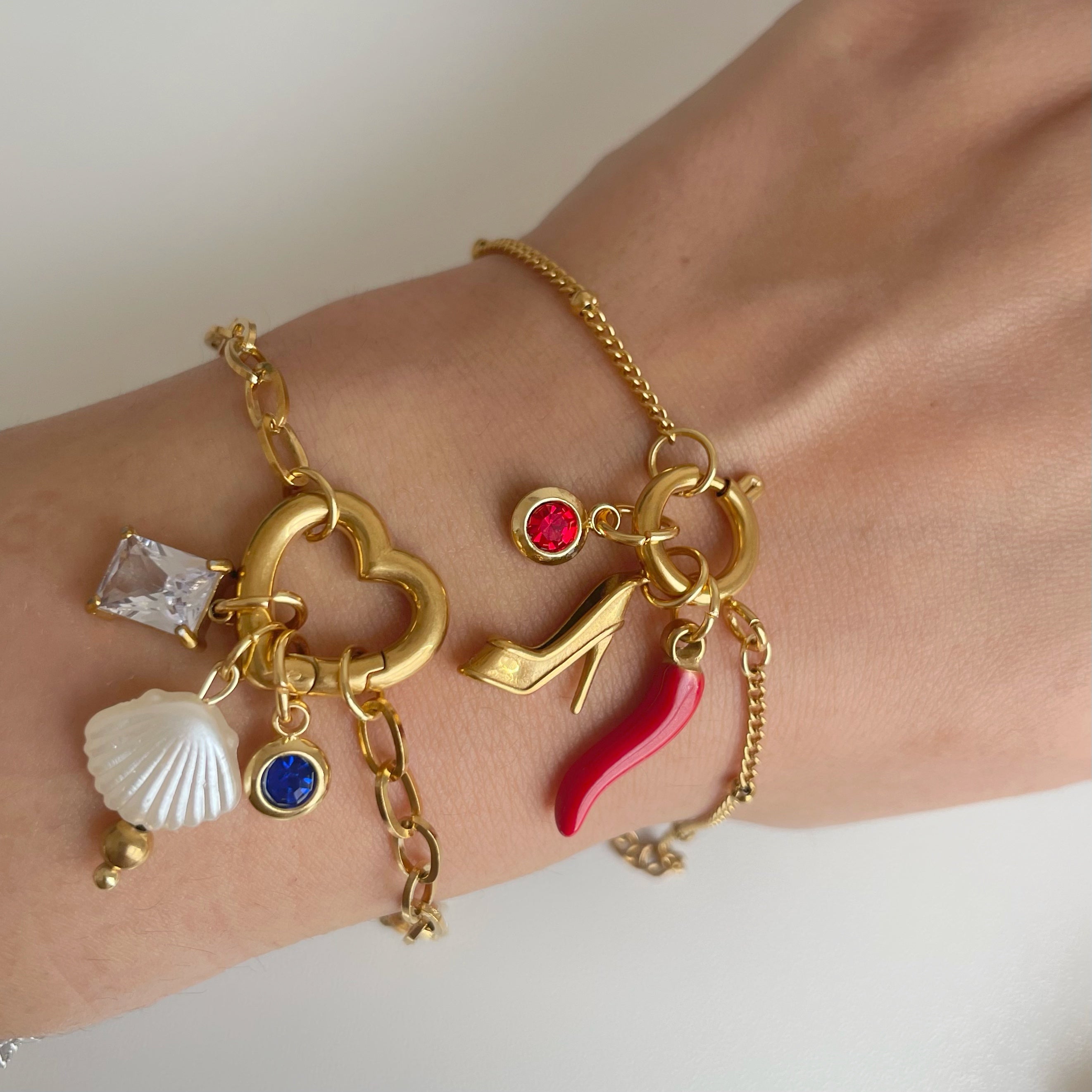 Pearl Seashell Charm