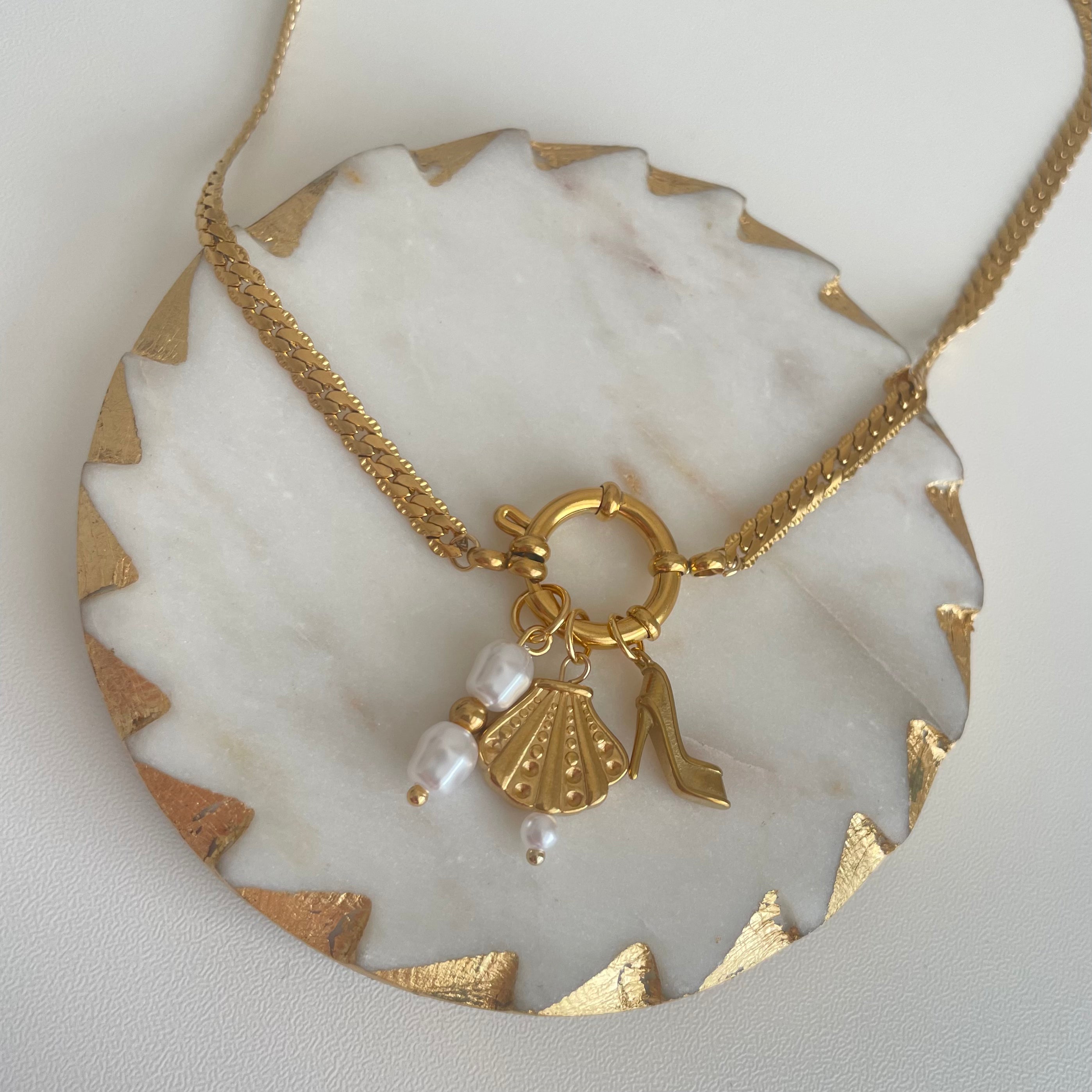 Double Pearl Charm