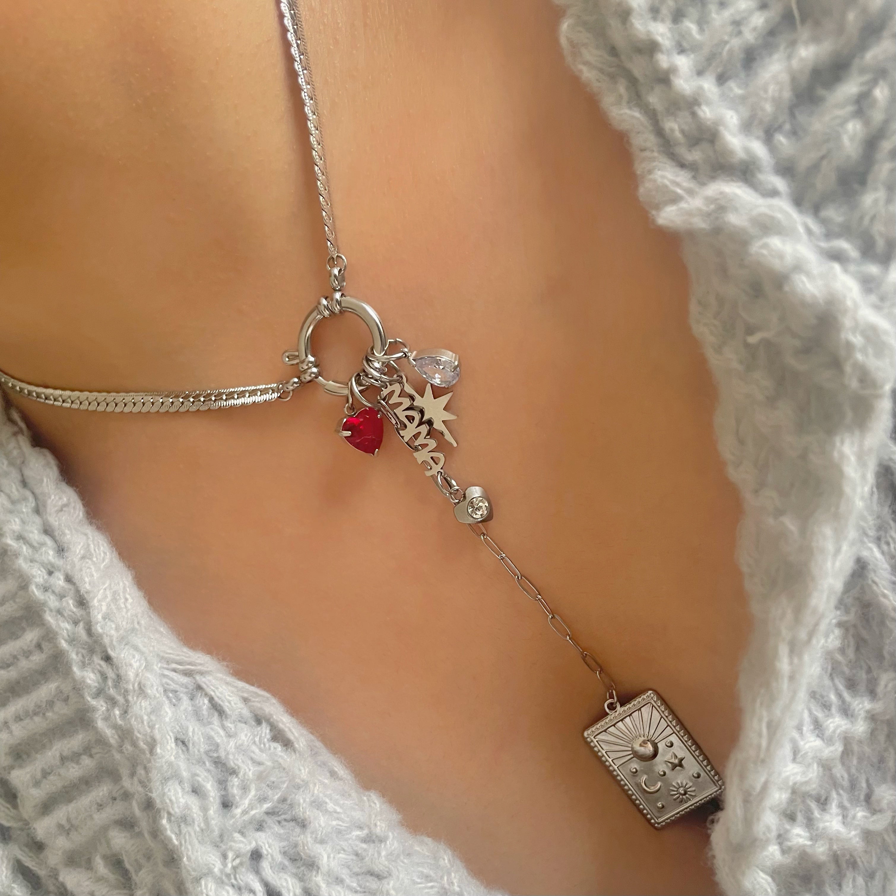 Winter Celestial Lariat Charm