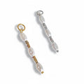 Two beaded charms on a white background