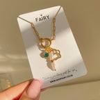 Dainty Link Charm Bracelet Gold