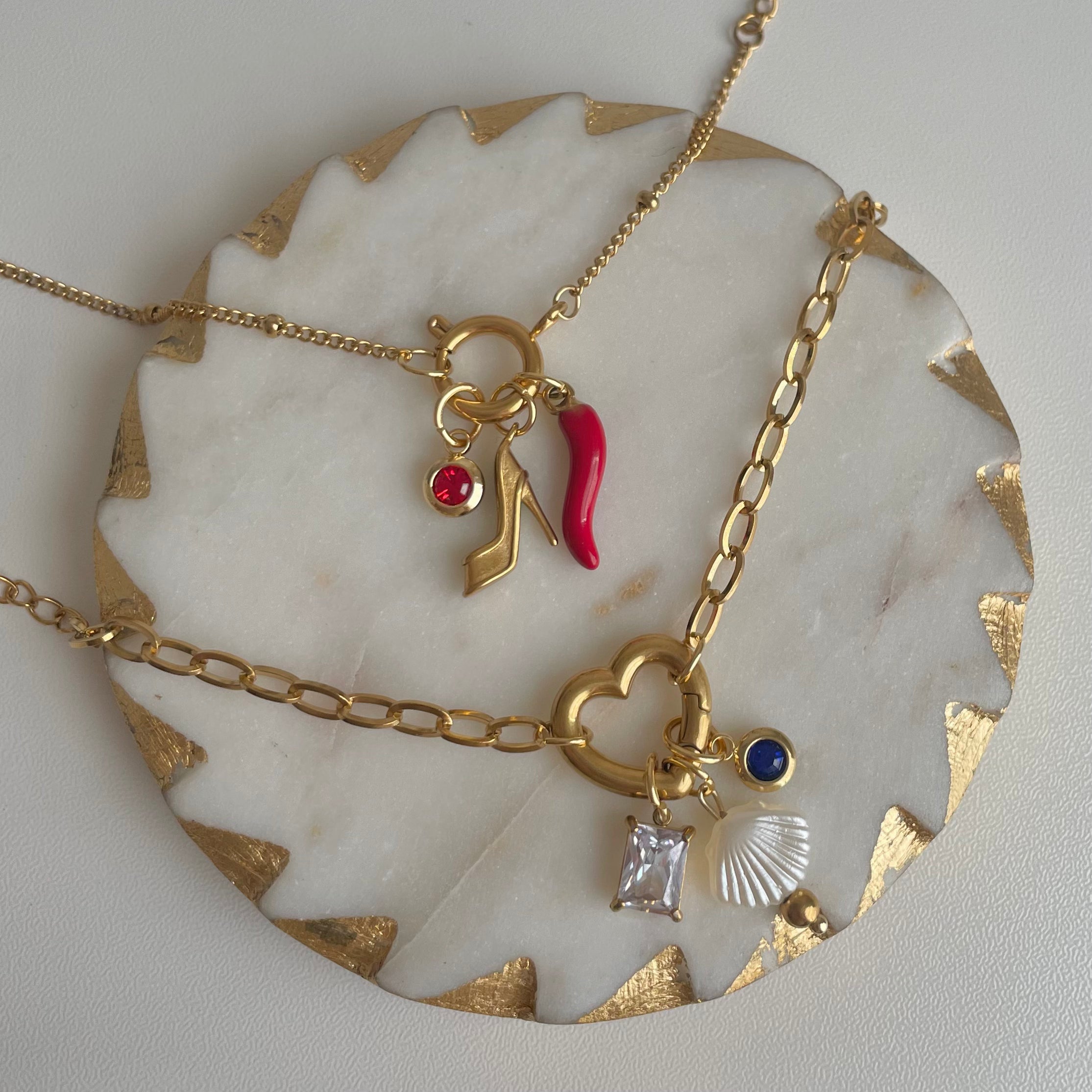 Pearl Seashell Charm