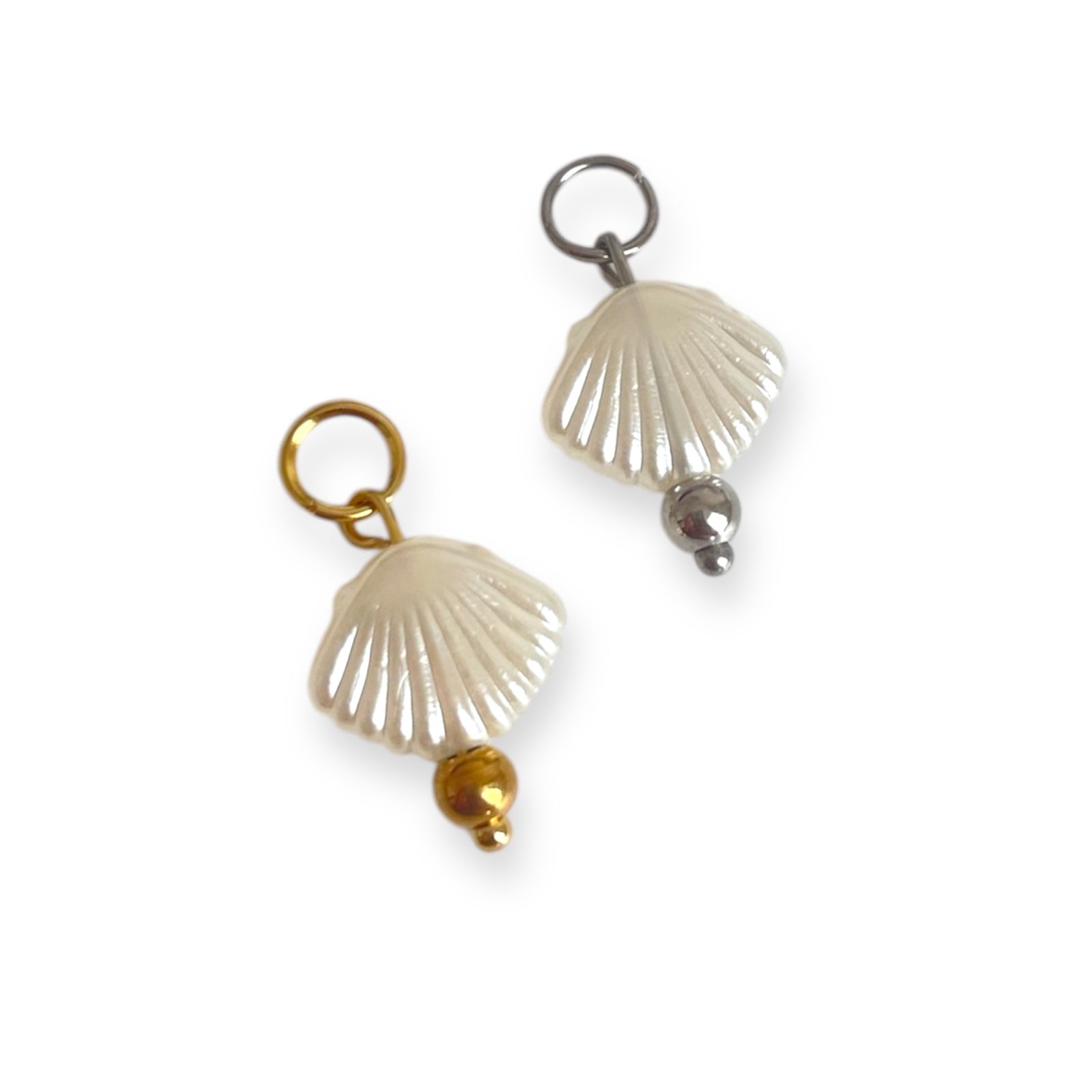 Pearl Seashell Charm