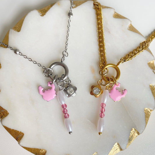 Petite Crystal Flower Charm
