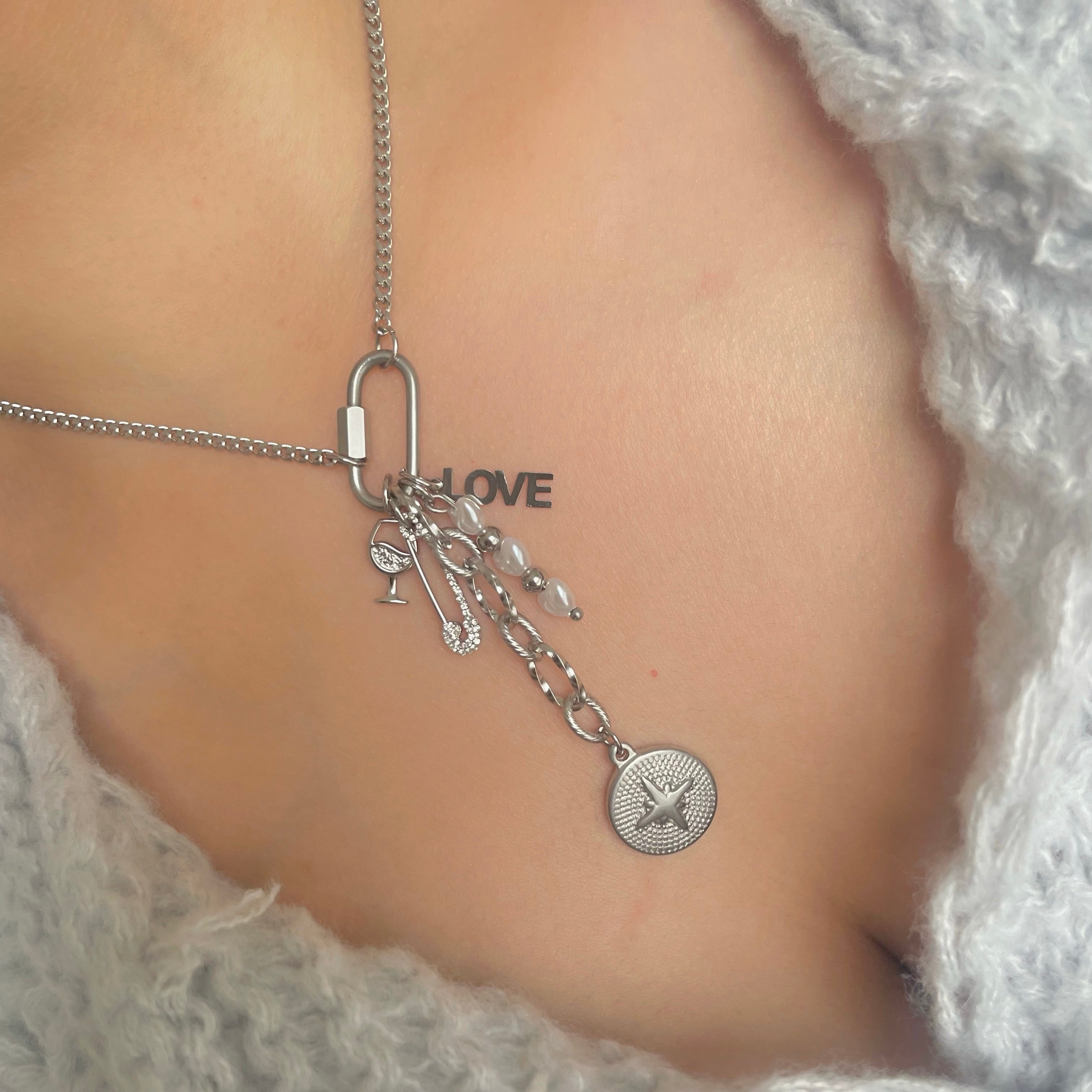 Star Coin Lariat Charm