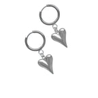 silver hoop saerrings