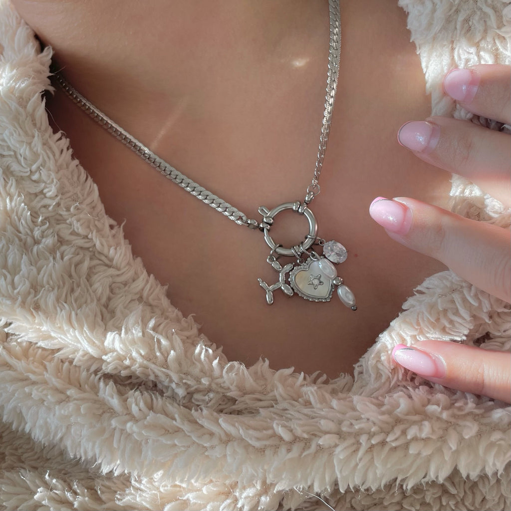 Lovers Heart Pearl Charm