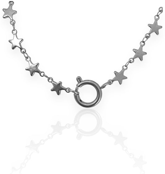 Star Clasp Bracelet Silver