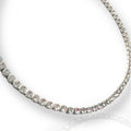 waterproof silver tennis choker