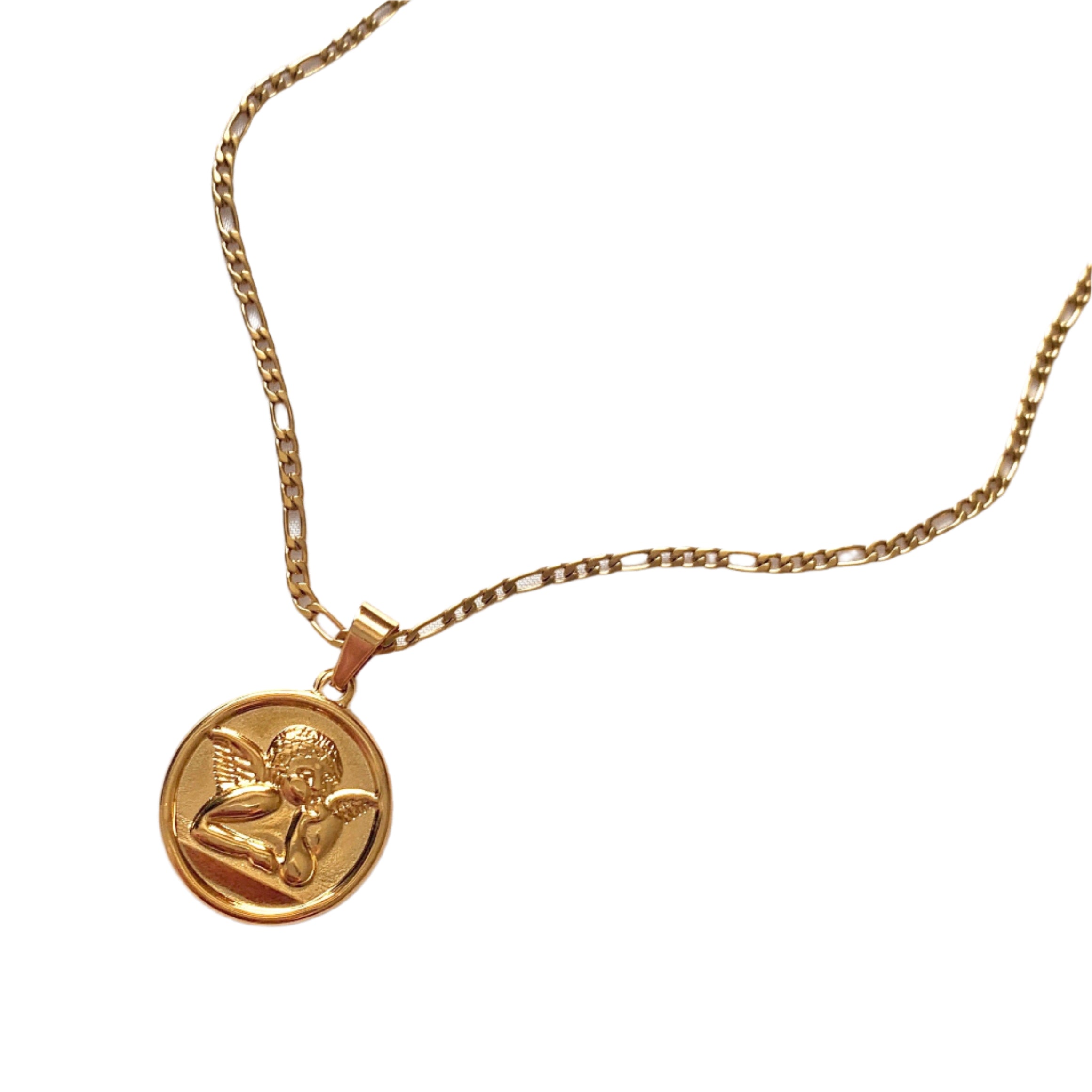 Gold Cherub Necklace