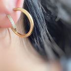 Gold hoop stack