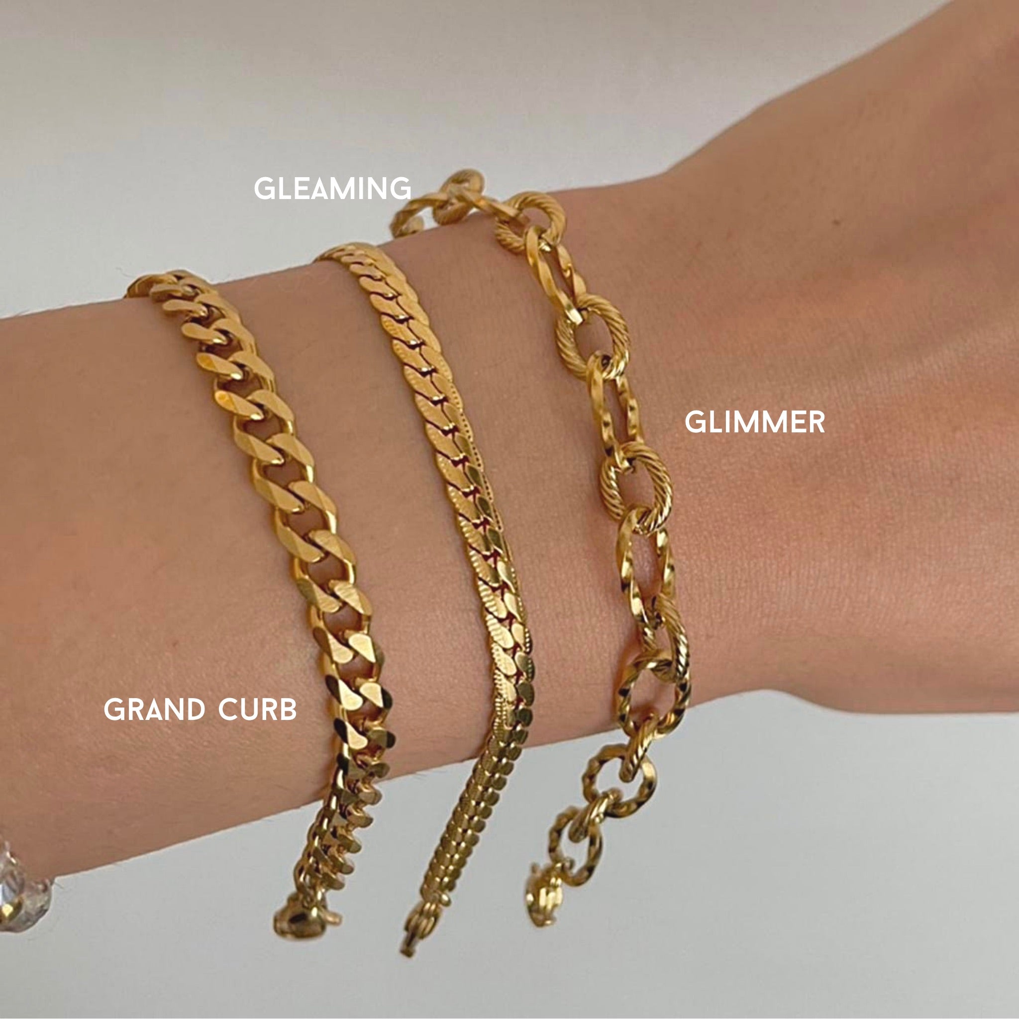 Gold summer bracelets
