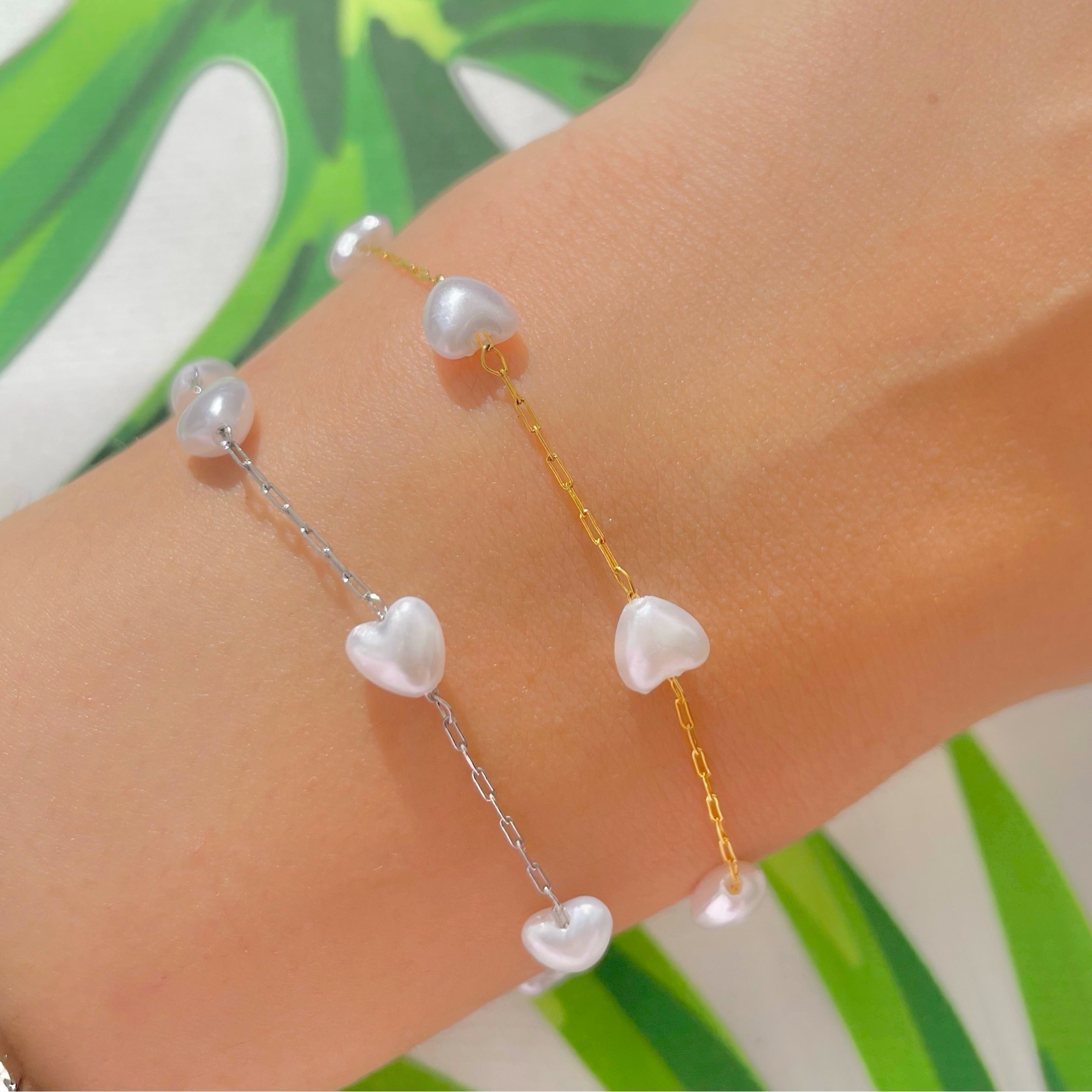 Heart Pearl Bracelet summer bracelet