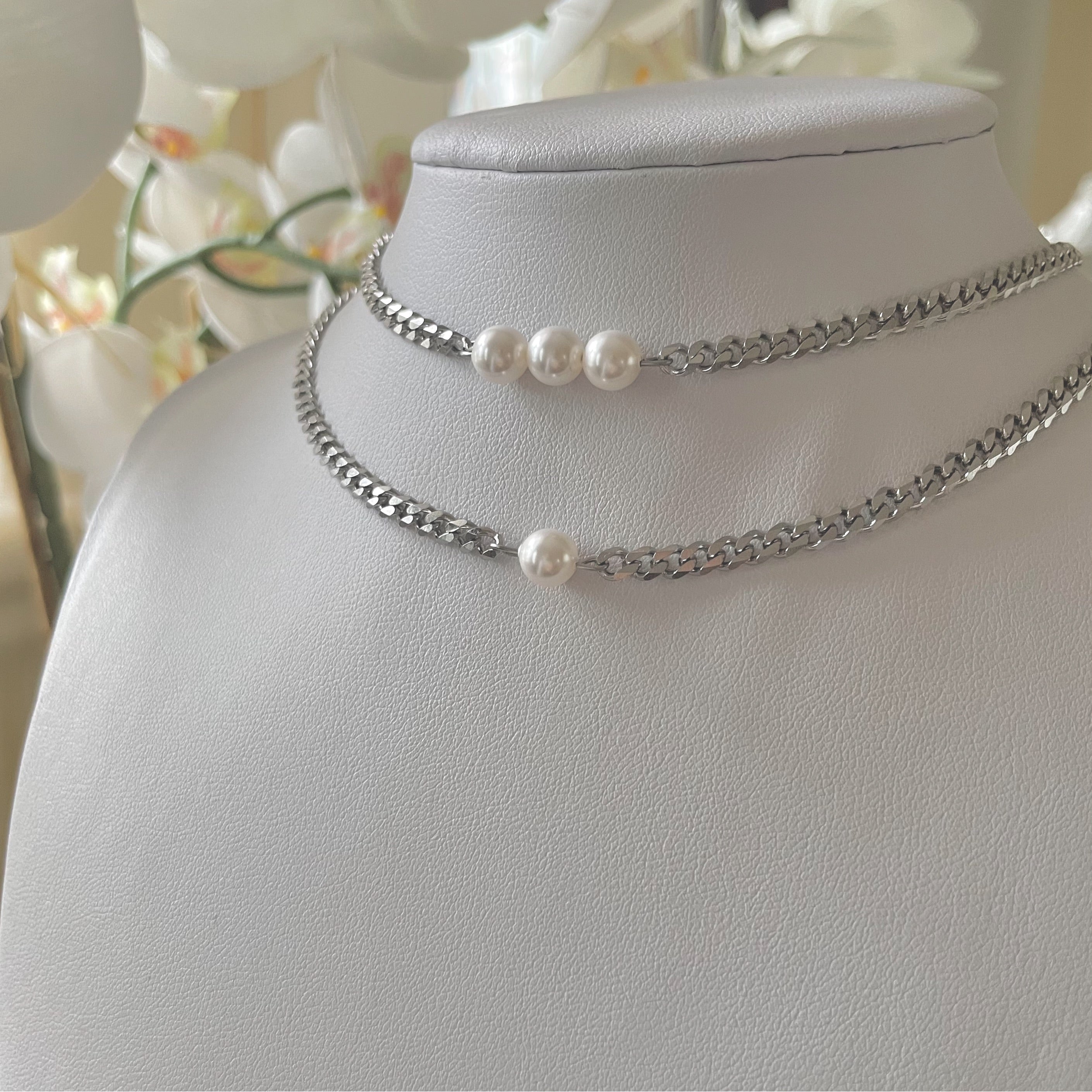 Lucky Pearl Necklaces Silver UK Jewellery