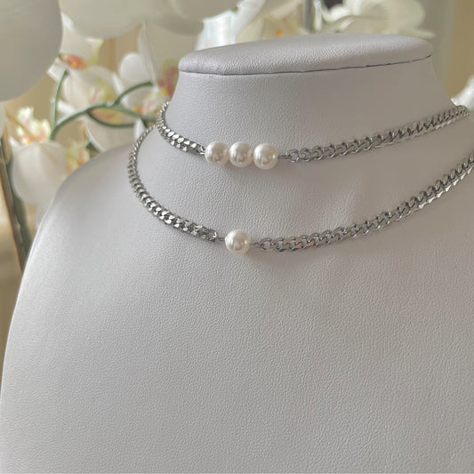 Lucky Pearl Necklaces Silver UK Jewellery