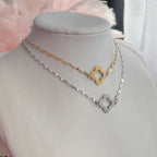 Shimmering Clover Necklace