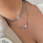 Silver Clover Necklace