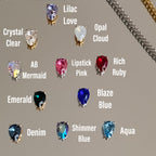 crystal colours for pearl necklace