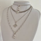 cute steel teddy bear necklaces