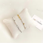 dainty half pearl beaded bracelets
