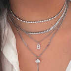 dainty waterproof silver necklaces