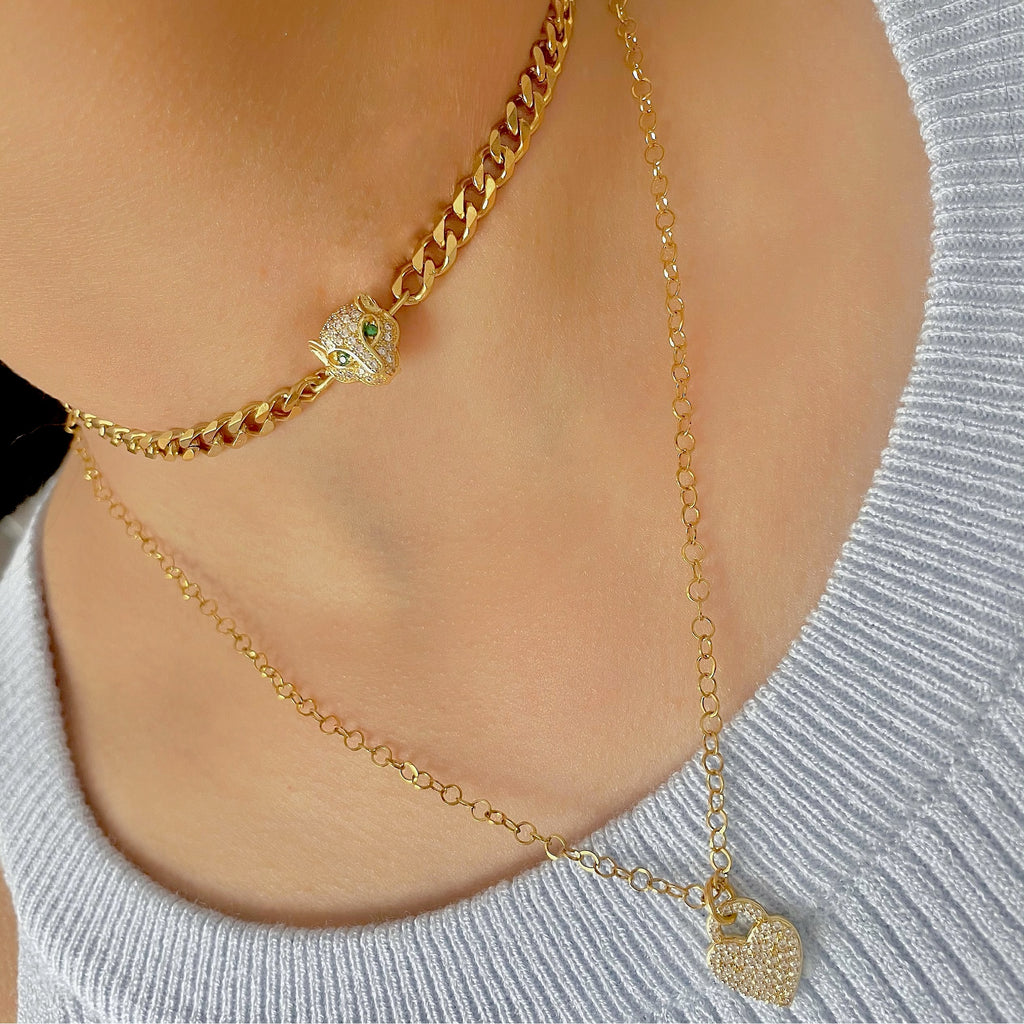 gold leopard necklace