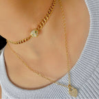 gold leopard necklace